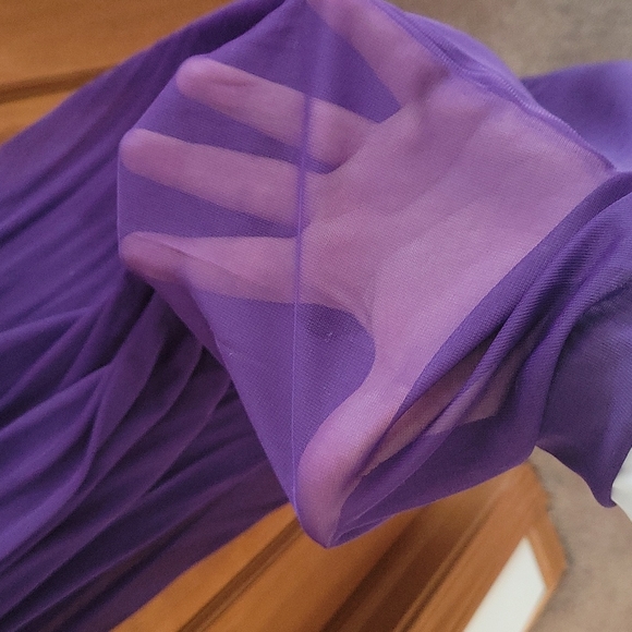 Beaded Pearl Neckline Dress - Picture 8 of 9